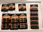 Duracell CR123A 3V Lithium Battery Pack Bulk 62 Batteries Total New. Price: $225.00.