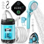 Autopkio Portable Camping Shower, Rechargeable Battery, Led, 8L/MIN, 3 Modes New. Price: $52.59.