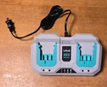 Litheli 20V Battery Charger, Dual-port For Lithium-ion Batteries Open. Price: $34.90.