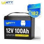 Wattcycle 12V 100AH LIFEPO4 Battery Deep For Rv Marine Golf Cart Solar New. Price: $228.56.