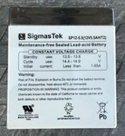 Sigmastek SP12-5.5HR Battery Open. Price: $15.00.