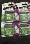 4 Packs Of Energizer Aa Rechargeable Power Plus Nimh Batteries - Free Ship New. Price: $29.99.