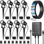 Allinone Led Landscape Lighting Kit 8PACK Low Voltage Lights With Tran New. Price: $135.92.