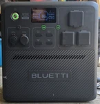 Bluetti AC240 2400W Portable Power Station With * 100W Solar Panels Used. Price: $499.99.