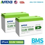 Pack 12.8V 100AH LIFEPO4 Lithium Battery For Rv Marine Solar System Bms New. Price: $389.28.