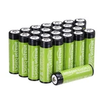 Amazon Basics 24-PACK Rechargeable Aa Nimh Count (pack Of 1), Green New. Price: $34.99.
