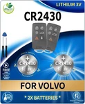Pack Key Fob Replacement Batteries CR2430 For Volvo XC60 (2010-17), S60... New. Price: $29.90.
