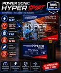 Power-sonic Hyper Sport Series PAL7AHY 12.8V Lithium Battery New. Price: $48.99.