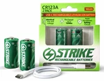 CR123A 2/3A Li-ion Rechargeable Battery Two Pack 3.7V 1800MWH 1200X Bms New. Price: $15.99.