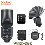 Us Godox New V100C Flash Round Head Camera With X3-C Trigger For Canon. Price: $438.00.
