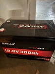 Dumfume 12.8V 300AH Lithium Battery For Solar And More. Never Used. Open. Price: $500.00.