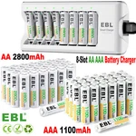 Ebl Aaa Rechargeable Batteries Ni-mh 1100MAH 2800MAH / Battery Charger Lot New. Price: $10.69.