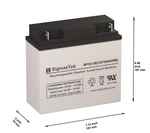 Vision 6FM17-X Battery Replacement By Sigmastek New. Price: $38.99.