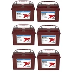 6PC Trojan Motive 27TMX 12V 105AH Marine Rv Dual Purpose Battery Group New. Price: $1710.00.