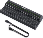 Bonai 16 Bay Aaa Battery Charger For Nimh Rechargeable Batteries Led Ac New. Price: $55.99.