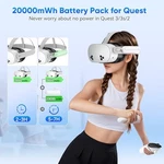 Yuanhot 20000MWH Battery Pack For Meta Quest 3S/3/2, 18W Fast Charger Oculus New. Price: $53.00.
