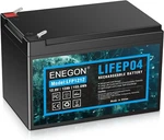 Enegon 12V 12AH LIFEPO4 Lithium Ion Battery-deep Cycle Rechargeable Batteries Used. Price: $40.00.