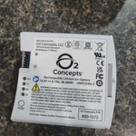 O2 Concepts Rechargeable Lithium Ion Battery 14.4V 6.7AH Mpn 800-1072 Used. Price: $175.00.