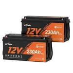 Litime 2PACK 12V 230AH Low-temp LIFEPO4 Lithium Battery 200A Bms For Rv Solar New. Price: $1142.88.