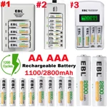 Ebl Aaa Rechargeable Batteries 1100MAH/2800MAH 1.2V Ni-mh Smart Charger Lot New. Price: $13.59.