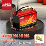 Moseworth LIFEPO4 12V 100AH Lithium Battery Deep Cycle Bms Rv Solar Boat New. Price: $170.00.