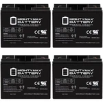 Mighty Max 12V 18AH Replacement Battery For DURA12-18F2 4 Pack New. Price: $159.99.