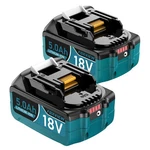 2 Pack 5.0AH 18V Lithium-ion Replacement Battery For Makita BL185... New. Price: $73.28.