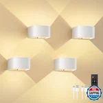 Fulen 4 Pack Motion Sensor Wall Lamp With Remote Control 3 Colors Wireless New. Price: $86.19.