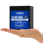 Dc House 12V 6AH Mini Lithium LIFEPO4 Deep Cycle Battery, 4000+ New. Price: $43.90.