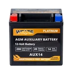 Weize Agm Battery AUX14 Group 400 12V 14AH 200CCA Starter Rechargeable Used. Price: $49.99.