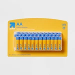 Aa Batteries 36PK Alkaline Battery Up&up: Household Single-use 1.5V New. Price: $14.99.