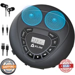 Klim Portable Bluetooth Cd Player W/ Dual Speakers, Rechargeable Discman New. Price: $86.16.