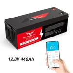 12V 440AH LIFEPO4 Lithium Battery Build In 250A Bms For Rv Off-grid Solar Boat New. Price: $579.99.