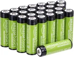 Amazon Basics 24-PACK Rechargeable Aa Nimh Batteries, 2000 Mah, 1.2V, Low Self D New. Price: $38.40.