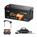 Litime 48V 60AH Com Lithium Golf Cart Battery With 58.4V 18A Charger+monitor Set New. Price: $819.99.