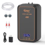 Hygger Rechargeable Aquarium Air Pump, Li-ion Battery, Dual Outlet, Quiet, 1-200 New. Price: $67.80.