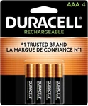 Duracell Rechargeable, Pre-charged Nimh Batteries 4-PK. Aaa New. Price: $15.95.