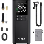 Olgeo Tire Inflator Portable, 170PSI Cordless Air Pump, Black New. Price: $29.99.