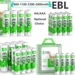 Ebl Aaa Rechargeable Batteries Ni-mh 2800MAH 2300MAH 1100MAH + Box Lot New. Price: $15.99.