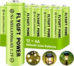 Rechargeable Batteries Solar Battery For Lights (aa 900MAH 12 Pack) New. Price: $17.34.