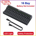 Bonai Aaa Battery Charger 16 Bay For Nimh Nicd Rechargeable Led Light New. Price: $37.89.