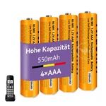 4X Rechargeable Battery 1.2 V 550 Mah Ni-mh Aaa For Panasonic Cordless Phones New. Price: $15.99.