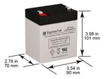 Enduring CB4.5-12 12V 5AH T1 Battery (replacement) New. Price: $16.99.