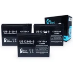 3-PACK Schwinn S180 S750 S600 Battery UB12100-S 12V 10AH Sealed Lead Acid Agm New. Price: $68.99.