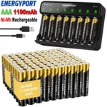 Aaa Rechargeable Batteries 1100MAH 1.2V Ni-mh / Smart 8-SLOT Battery Charger New. Price: $38.99.