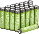 Amazon Basics 24-PACK Rechargeable Aaa Nimh High-capacity Batteries, 850 Mah, 1. New. Price: $28.75.