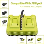 OP401 40V Dual Charger For Ryobi 4.0AH OP40404 Battery Rapid New. Price: $40.95.