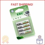 Ebl Aaa Rechargeable Batteries (4 Counts) 1100MAH Pre-charged Triple Nimh New. Price: $10.99.
