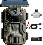 Izeeker Solar Trail Camera With Night Vision Motion Activated 4K 30FPS 48MP, Gam New. Price: $70.79.