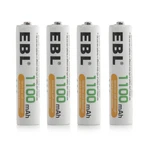 4X 1100MAH Ebl Aaa Ni-mh R03 Rechargeable Battery For Camera Flashlights MP3 Toy New. Price: $9.99.